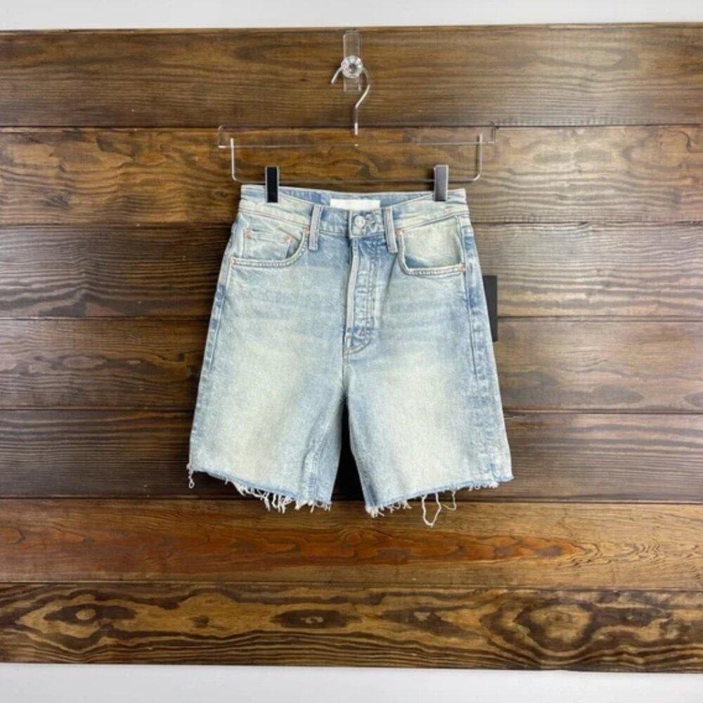 MOTHER Light Blue Denim Shorts